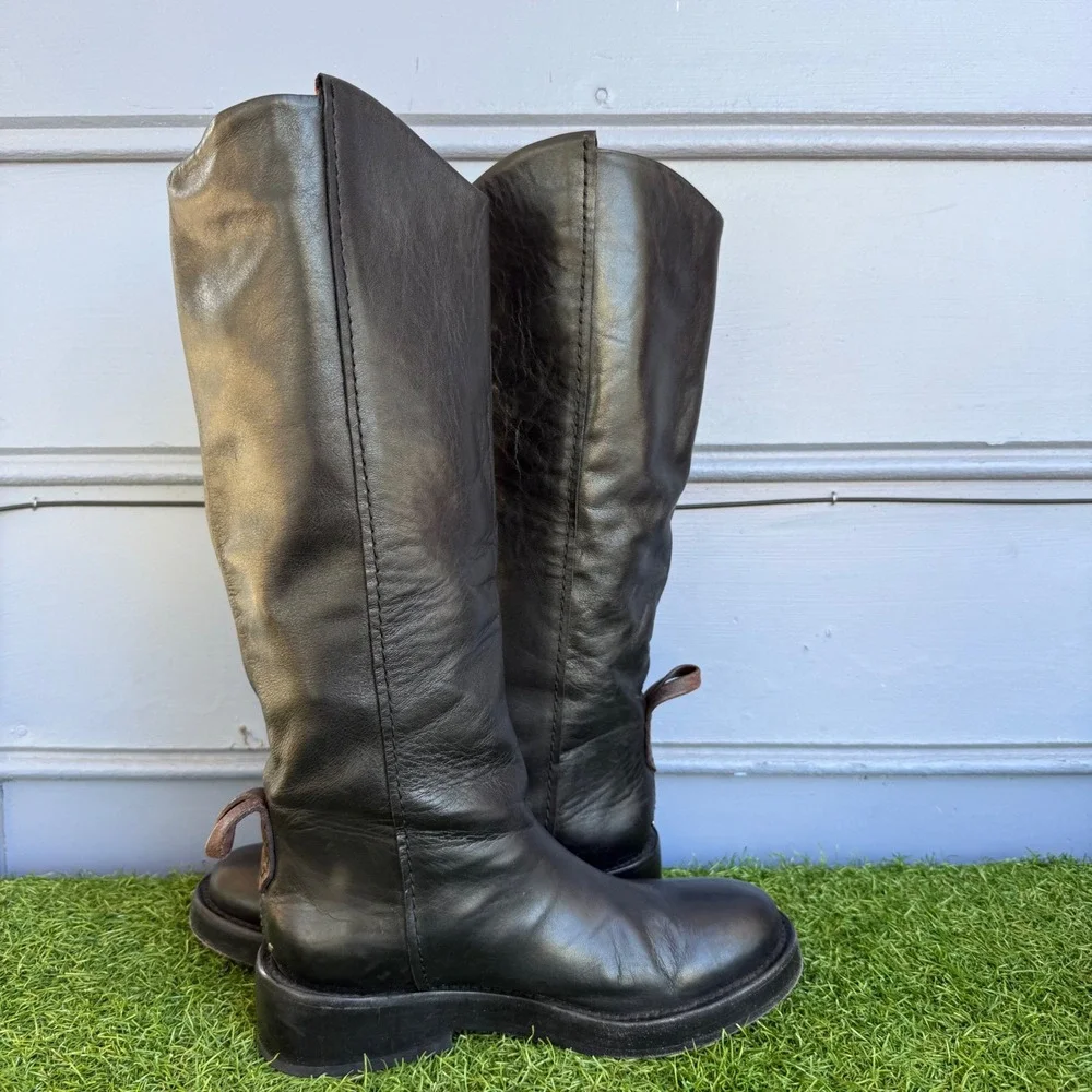We The Free Free People Bryce Equestrian Leather Tall Boots Portugal Size 36